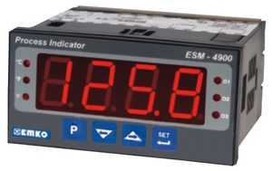 过程指示器（PID控制器），100-240VAC，带指示器，可配置输入（TC，RTD，V，mA），1个继电器和1个模拟输出（V，mA），RS-232 Modbus RTU串行接口，面板安装96x48毫米 